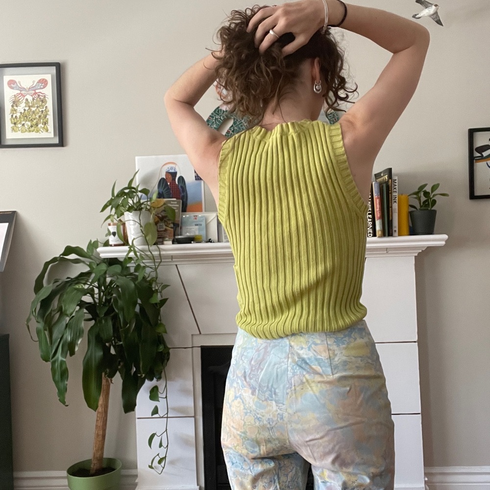 Ribbed summer tank top